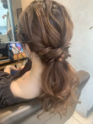 セミロング ヘアアレンジ 美髪矯正✖️似合わせ 🌻ヒトミのヘアスタイル
