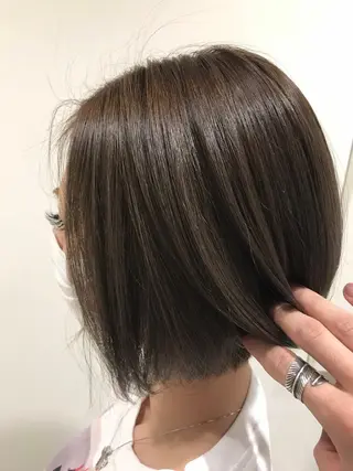 ショート 渋谷ハイトーン/ デザインカラー阿部のヘアスタイル