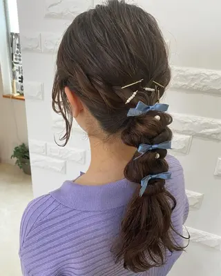 ロング 佐藤 帆春のヘアスタイル