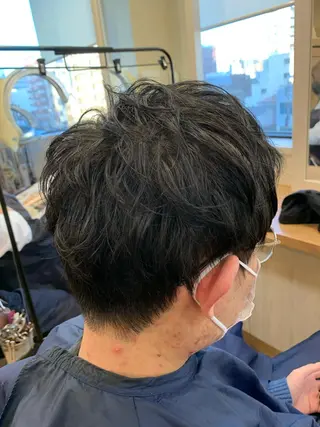ショート パーマ メンズ NUMBER 天王寺 🌼yuriのヘアスタイル