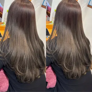 ロング カラー RINNO🌷透明感 カラー/髪質改善のヘアスタイル