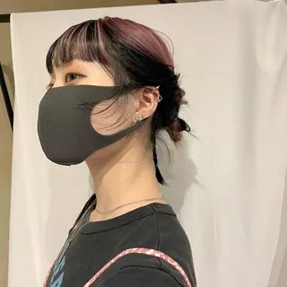 カラー ヘアアレンジ 本間 結衣のヘアスタイル