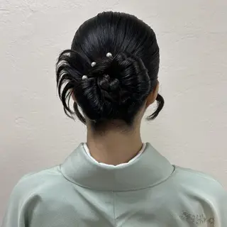 セミロング ヘアアレンジ 工藤 萌香のヘアスタイル