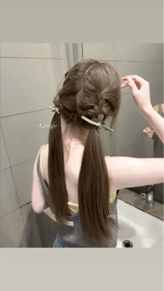 ロング 🤍韓国艶ワンホン ヘアMayu🤍のヘアスタイル