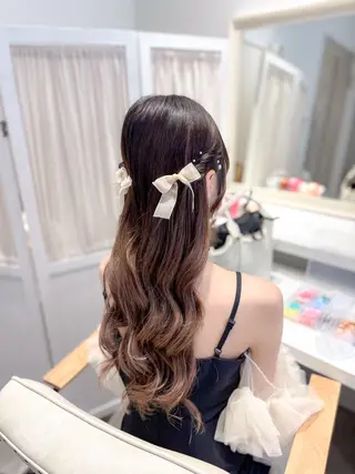 ロング ヘアアレンジ ⭐︎moe 【ヘアセット🧸】のヘアスタイル