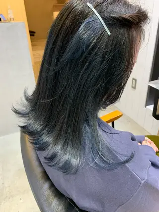 ミディアム カラー ヘアアレンジ ヒロミ/アレンジ/ アンニュイ/透け感のヘアスタイル