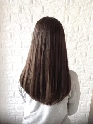 ロング カラー 髪質改善縮毛矯正 美容師✂️山崎竜二のヘアスタイル