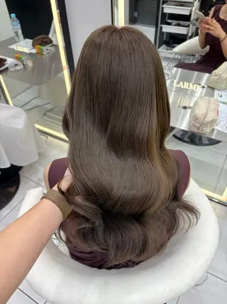ロング カラー 新宿/韓国ヘア 中明度カラー/かやのヘアスタイル