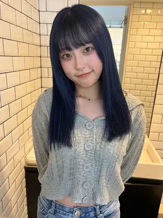 セミロング カラー 🎀ハイトーン カラー/宮澤 希🎀のヘアスタイル