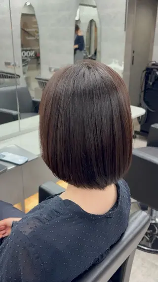ミディアム 髪質改善ストレート/ 透明感カラー🥣🤍のヘアスタイル