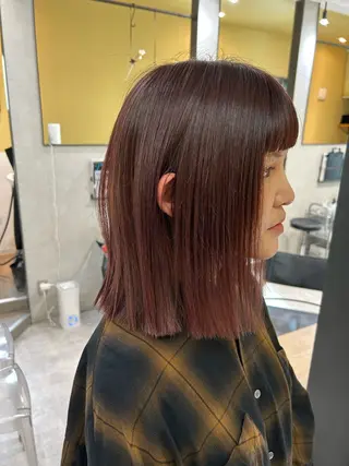 ミディアム カラー hubhair レイヤー/透明感のヘアスタイル