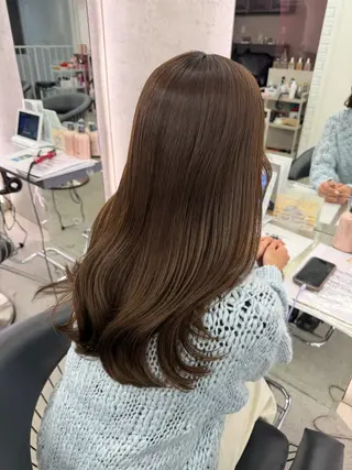 ロング カラー レイヤー&カラー 人気美容師倉崎涼のヘアスタイル