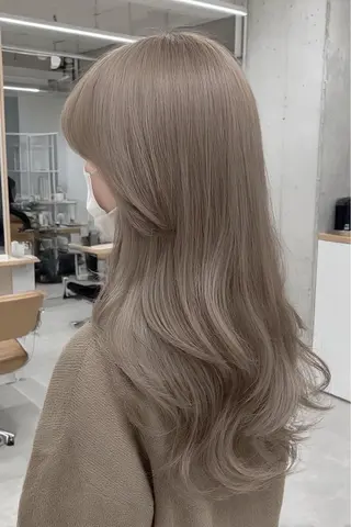 ロング カラー 🍒モテ暖色カラー × うる艶✧ ゆなのヘアスタイル