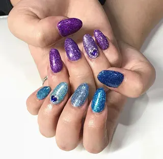 ネイル 渋谷/チップ長さ出し 👑アプレgel-xのネイルデザイン