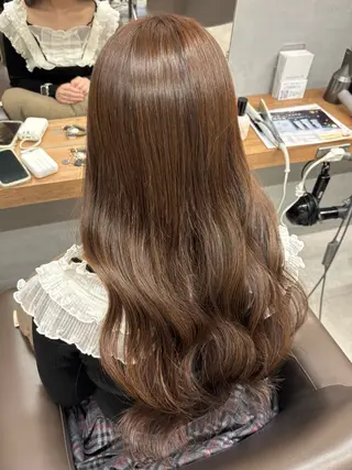 ロング カラー 上品♡ブラウン💎 アレンジ🩰Rimiのヘアスタイル