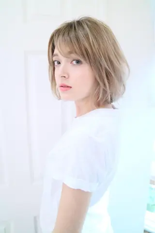 ミディアム カラー パーマ ひがし まさし JYUNESU副代表のヘアスタイル