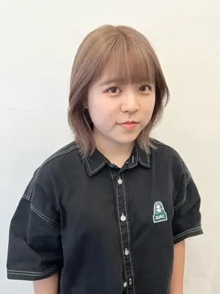 ミディアム カラー HARU//原宿🤍 リピート率NO.1のヘアスタイル