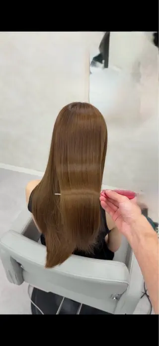 ロング 大場 賀句のヘアスタイル