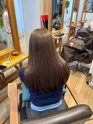 ロング カラー RINNO🌷透明感 カラー/髪質改善のヘアスタイル