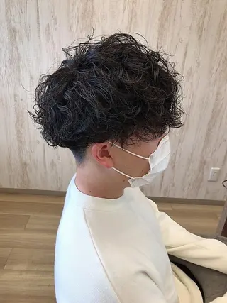 メンズ メンズパーマ波巻き 🌳大森悠登🌳のヘアスタイル