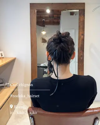 セミロング ヘアアレンジ お呼ばれセット🕊️ 高円寺/太田和のヘアスタイル