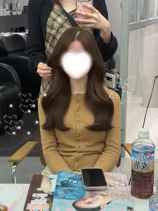 ロング カラー 韓国系艶髪🎀 miyuuのヘアスタイル