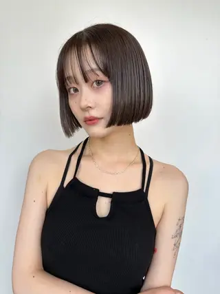 ショート 顔まわりカット/艶髪 カラー✨けいとのヘアスタイル