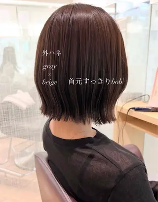 ショート 加納千華 /ボブ/ぱつっとボブのヘアスタイル