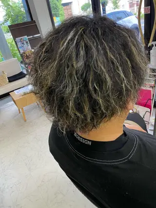 ミディアム カラー パーマ メンズ imaizumi takuyaのヘアスタイル