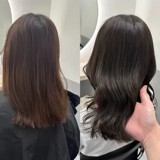 ミディアム カラー ダブルカラー｜ なおき｜池袋美容師のヘアスタイル