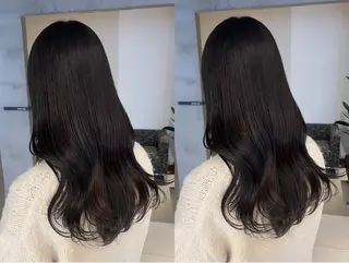セミロング 髪質改善・水素カラー ARIA(ému)のヘアスタイル