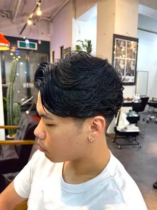 ミディアム カラー パーマ メンズ HARBOR ゆづきのヘアスタイル