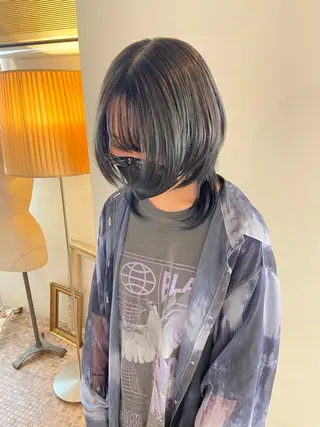 ミディアム 美容室はなこ✳︎ むうのヘアスタイル
