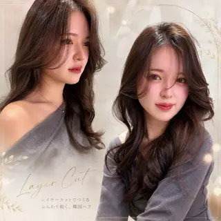 ロング 仙台Ｉ韓国レイヤー Ｉ髪質改善Ｉ伊藤拓海のヘアスタイル