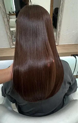 ロング カラー 縮毛矯正/髪質改善/ 艶髪ササキナツミのヘアスタイル