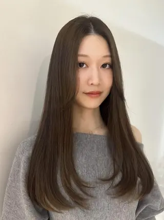 ロング 中韓🇨🇳🇰🇷 トレンド&髪質改善のヘアスタイル