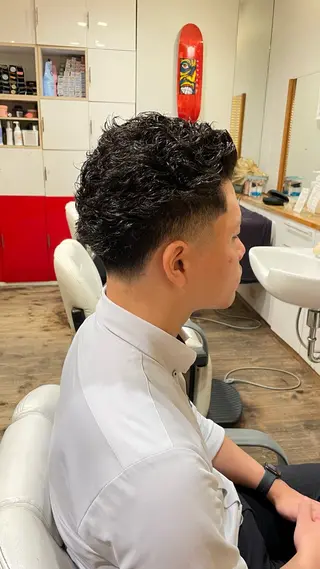 ショート メンズ 椿 大輔のヘアスタイル