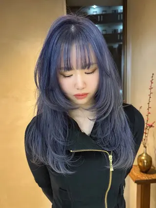 ロング ケアブリーチ ヒナミ名古屋／御器所のヘアスタイル
