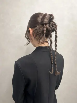カラー ヘアアレンジ 🎨カラー満足度 500%💫ヅル💫のヘアスタイル