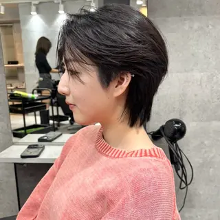メンズ 新宿/韓国レイヤー/ 顔まわり透明感カラーのヘアスタイル