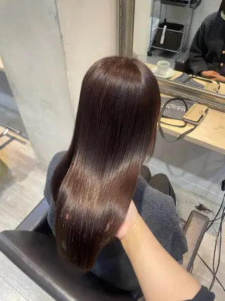 セミロング カラー Lutia 新宿 髪質改善/アカリ🎀のヘアスタイル