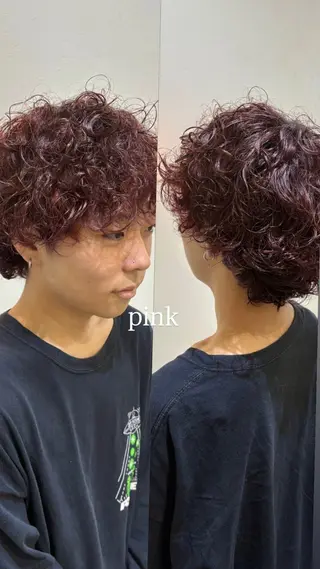 カラー パーマ メンズ むねはる /札幌美容師のヘアスタイル