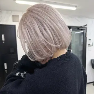 ショート カラー シールエクステ特化 ハイトーン、NANAのヘアスタイル