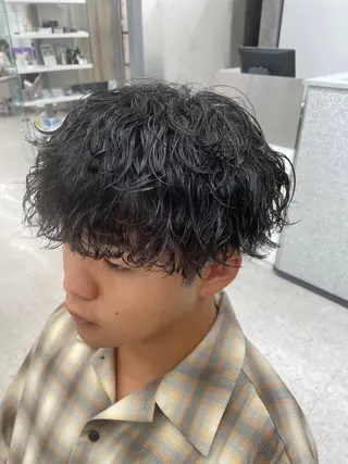 パーマ メンズ 京都河原町 メンズパーマ助川龍哉のヘアスタイル
