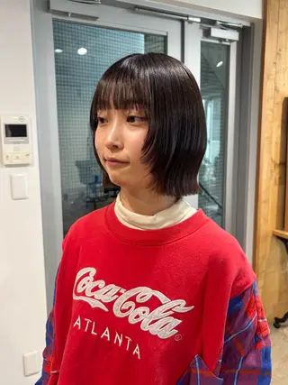 ショート 透明感カラー💎前髪 顔まわり/小由葵のヘアスタイル