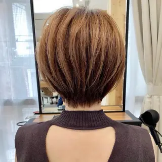 ショート カラー ショート上手い人/ 銀座/なかじのヘアスタイル