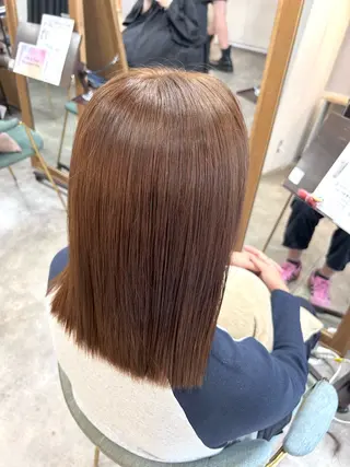 セミロング 髪質改善カラー/ 透明感カラー🫧のヘアスタイル