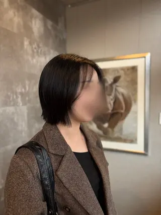 ショート ヤマノウチ アヤカのヘアスタイル