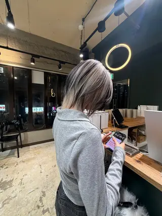 カラー 💖艶ハイトーン髪質 改善💖ケンシンのヘアスタイル