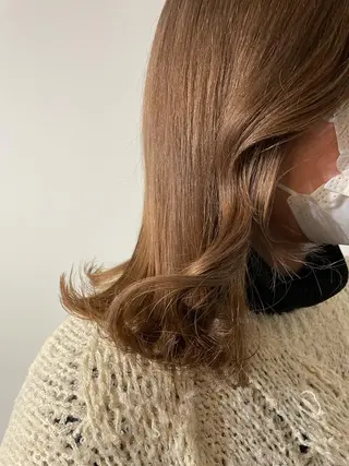 セミロング カラー ヘアアレンジ キッズ マツエク・マツパ アイブロウ 透明感カラー/推しカ ラー☁️JURAのヘアスタイル